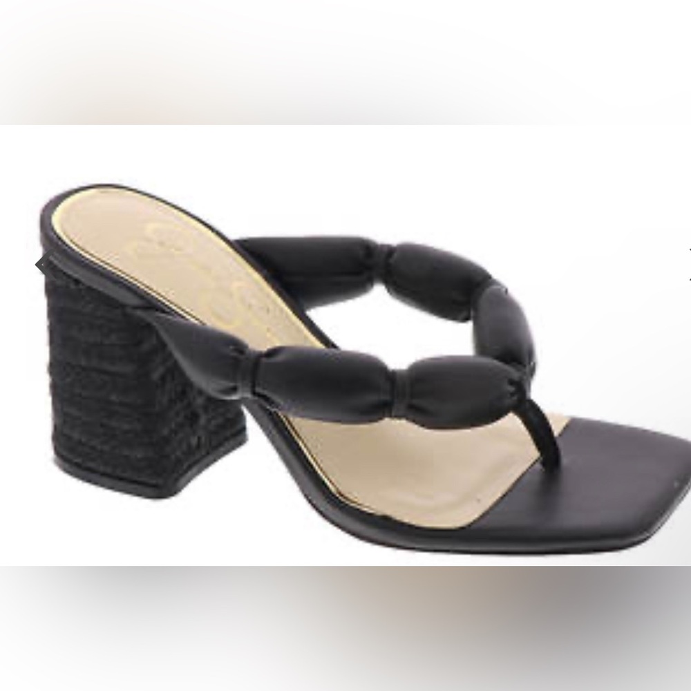 JESSICA SIMPSON OLIMPIA BLACK SQUARE HEEL SIZE 8M. NEW w/out Box. Beautiful shoe